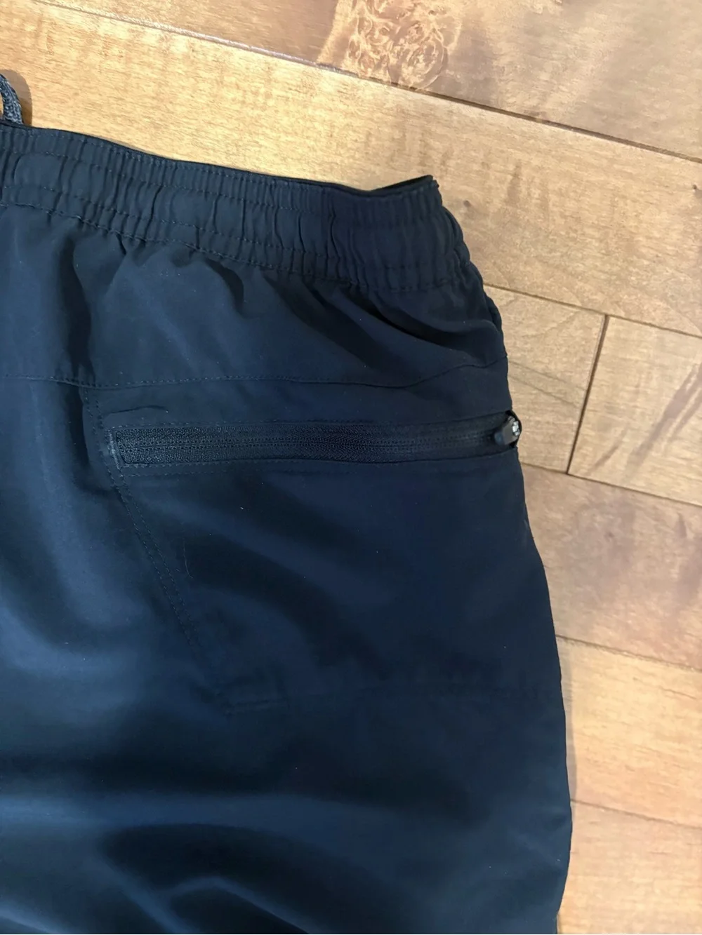 Patagonia Men’s Black Athletic Shorts with Zip Pockets